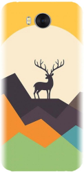 Husa din silicon compatibila cu Huawei Y6 2017 - model Abstract Deer 