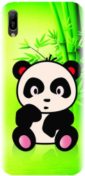 Husa din silicon compatibila cu Huawei Y6 2019 fara amprenta - model X Cute Panda 