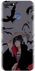 Husa din silicon compatibila cu Huawei Y6 Prime 2018 / fingerprint - model Anime Itachi Uchiha 