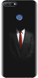 Husa din silicon compatibila cu Huawei Y6 Prime 2018 / fingerprint - model Mystery Man In Suit 