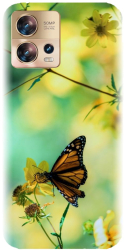 Husa din silicon compatibila cu Motorola Moto S30 Pro / Edge 30 Fusion - model Butterfly 001 