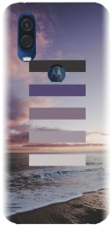 Husa din silicon compatibila cu Motorola One Vision / P40 - model Plaja Tropicala 
