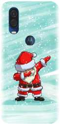 Husa din silicon compatibila cu Motorola One Vision / P40 - model Santa Dance 