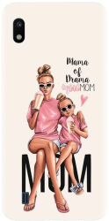 Husa din silicon compatibila cu Samsung Galaxy A10 - model Mama 