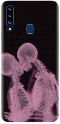 Husa din silicon compatibila cu Samsung Galaxy A20s - model X Ray 
