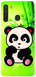 Husa din silicon compatibila cu Samsung Galaxy A21 - model X Cute Panda 