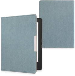 Husa kwmobile pentru Kobo Aura H2O Edition 1 Albastru Textil 59716.23 