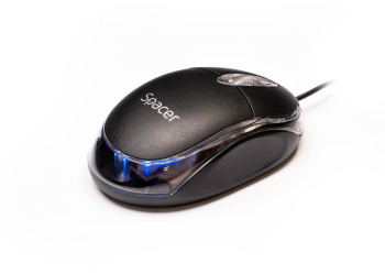 MOUSE Spacer PC sau NB cu fir USB optic 800 dpi butoane/scroll 3/1 negru SPMO-080 
