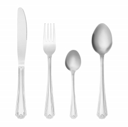 Set tacamuri DOMOTTI Murano 24 piese 6 persoane inox 
