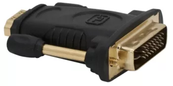 Adaptor digital fisa DVI-D 24+1 tata - soclu HDMI mama placat cu aur delight 05740 