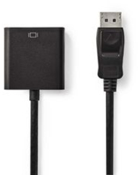 Adaptor DisplayPort - Mufa DisplayPort - DVI-D Priza cu 24+1 pini - 1080p - nichelata - dreapta - 0 20 m - rotunda - PVC - ABS - negru - pun 
