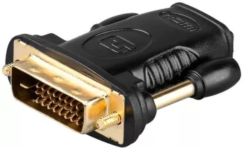 Adaptor DVI-D 24+1 la HDMI mama aurit Goobay 