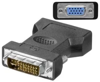 Adaptor DVI-I 24+5 la VGA mama Goobay 