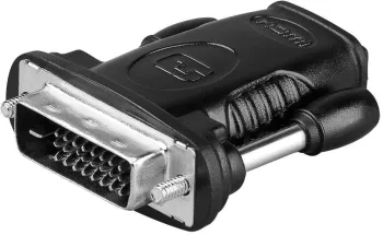 Adaptor HDMI 19 pini mama la DVI-D 24+1 pini tata Goobay 