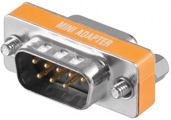 Adaptor Null Modem D-SUB RS232 tata 9 pini - D-SUB RS232 mama 9 pini Goobay 50687 