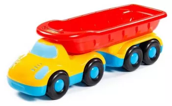 Basculanta Buddy cu remorca 42x13x13cm Polesie 