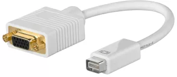 Cablu adaptor mini DVI-I la VGA mama Goobay 