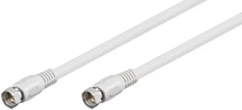 Cablu antena satelit F tata - F tata 2.5m alb Goobay 