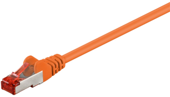 Cablu CAT6 25m patch SFTP PiMF 250MHz cupru ecranat RJ45 portocaliu Goobay 