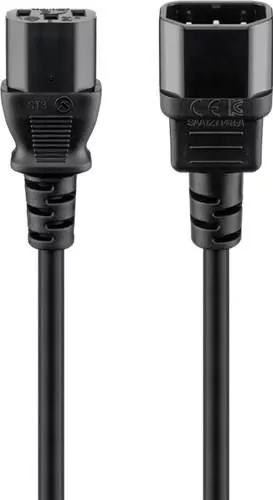 Cablu de alimentare IEC CCE C14 tata - CCE C13 mama 2m H05VV-F 3x0.75mm2Well CABLE-705-2.0-WL 