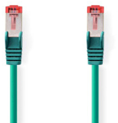 Cablu de retea CAT6 - Mufa RJ45 - Mufa RJ45 - S/FTP - 1.50 m - Rotund - LSZH - Verde - Plic 