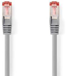 Cablu de retea CAT6 - Mufa RJ45 - Mufa RJ45 - S/FTP - 3.00 m - Rotund - LSZH - Gri - Plic 