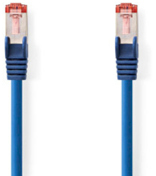 Cablu de retea CAT6 - Mufa RJ45 - Mufa RJ45 - S/FTP - 5.00 m - Rotund - LSZH - Albastru - Punga de plastic 