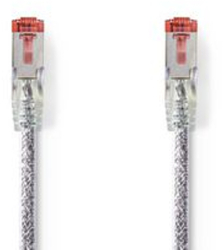 Cablu de retea CAT6 - Mufa RJ45 - Mufa RJ45 - S/FTP - 5.00 m - Rotund - LSZH - Transparent - Punga de plastic 