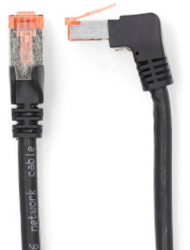 Cablu de retea CAT6 - Mufa RJ45 - Mufa RJ45 - SF/UTP - 3.00 m - Rotund - LSZH - Negru - Punga de plastic 