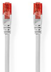 Cablu de retea CAT6 - Mufa RJ45 - Mufa RJ45 - U/UTP - 15.0 m - Rotund - PVC - Alb - Plic 