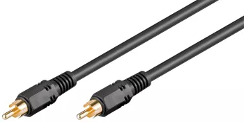 Cablu DigitalAudio coaxial S/PDIF 1x RCA - 1x RCA 15m dublu ecranat aurit Goobay 50338 