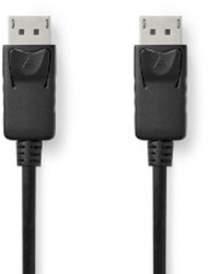 Cablu DisplayPort - Mufa DisplayPort - Mufa DisplayPort - 4K60Hz - Nichelat - 3 00 m - Rotund - PVC - Negru - Cutie 