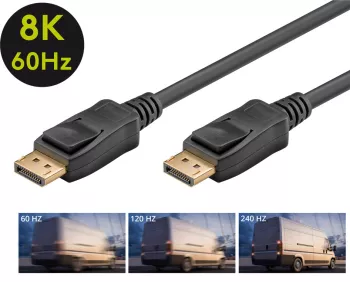 Cablu DISPLAYPORT V1.4 1m 8K 60Hz tata-tata Goobay 