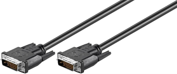 Cablu DVI-D 24+1p tata - DVI-D 24+1p tata 0.5m Dual-Link Full HD 1080p 1920x1080 WQXGA 2560x1600 Goobay 