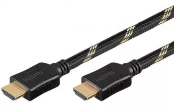 Cablu Hdmi 1.5m 2.0v Ethernet 3D manta bumbac Goobay 