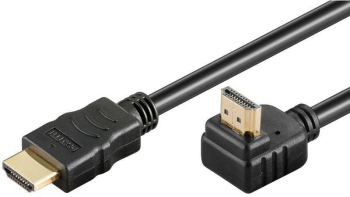 Cablu HDMI 90 grade 3m v2.0 3D Ethernet High Speed WELL 