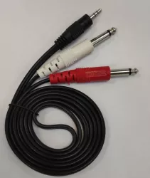 Cablu JACK 3.5 mm Stereo Tata - 2x JACK 6.3 mm Mono Tata 1.5m 813A 
