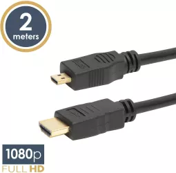 Cablu micro HDMI 2m conectoare placate cu aur delight 
