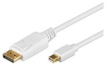 Cablu mini DisplayPort la DisplayPort v1.2 2m alb Goobay 