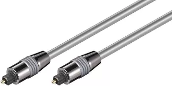 Cablu optic Toslink - Toslink 1m argintiu Goobay 