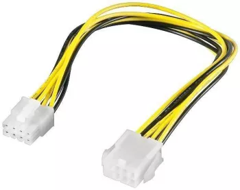 Cablu prelungitor alimentare P8 mama la P8 tata 28cm pt. placa de baza Goobay 