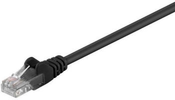 Cablu retea CAT5e UTP 2x RJ45 25m negru Goobay 