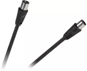 Cablu RF negru 5m coaxial mama-tata 