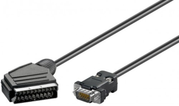 Cablu SCART la VGA 15 pini monitor 5m Goobay 
