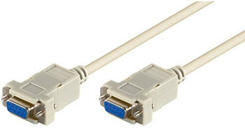 Cablu serial null modem 2m RS232 DB9 mama-mama Goobay 