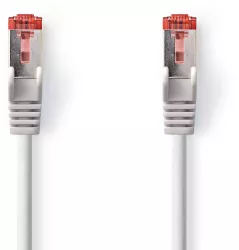 Cablu SFTP CAT6 10m RJ45 tata - RJ45 tata gri Nedis 