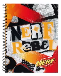 Caiet cu spira A4-120 de file matematica Nerf 