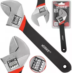 Cheie reglabila din CR-V cu deschidere pana in 25mm cu maner ergonomic de lungime de 200mm 