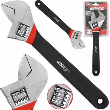Cheie reglabila din CR-V cu deschidere pana in 35mm cu maner ergonomic de lungime de 300mm 