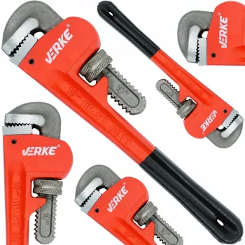 Cheie reglabila tip Mops Stillson pentru tevi la 90° deschidere 45mm lungime 250mm CR-MO 